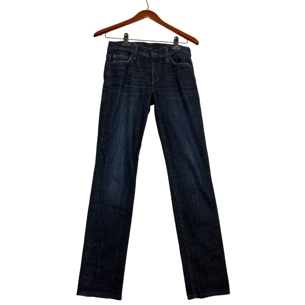 JOE'S Jeans Womens W26 Straight Leg Dark Wash Stretch Denim Blue Jeans
